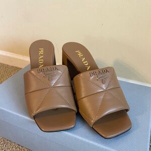 Prada calzature Donna nappa caramel